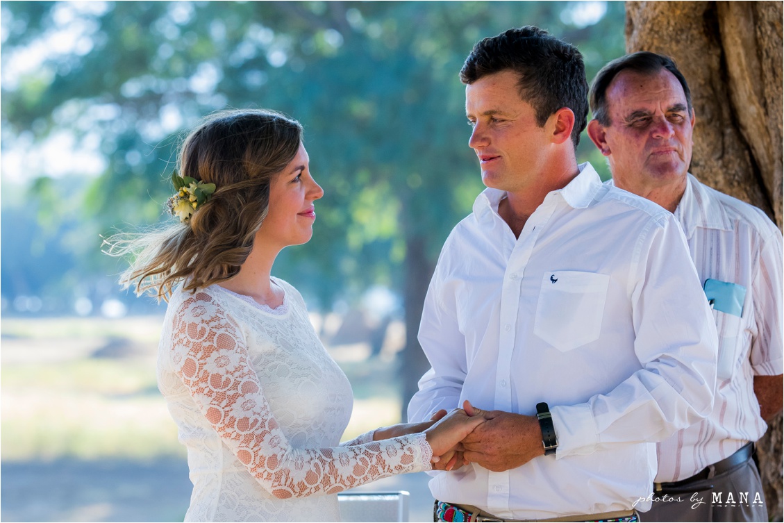Candice and Reilly's Mana Pools bush wedding, Zimbabwe, Africa.