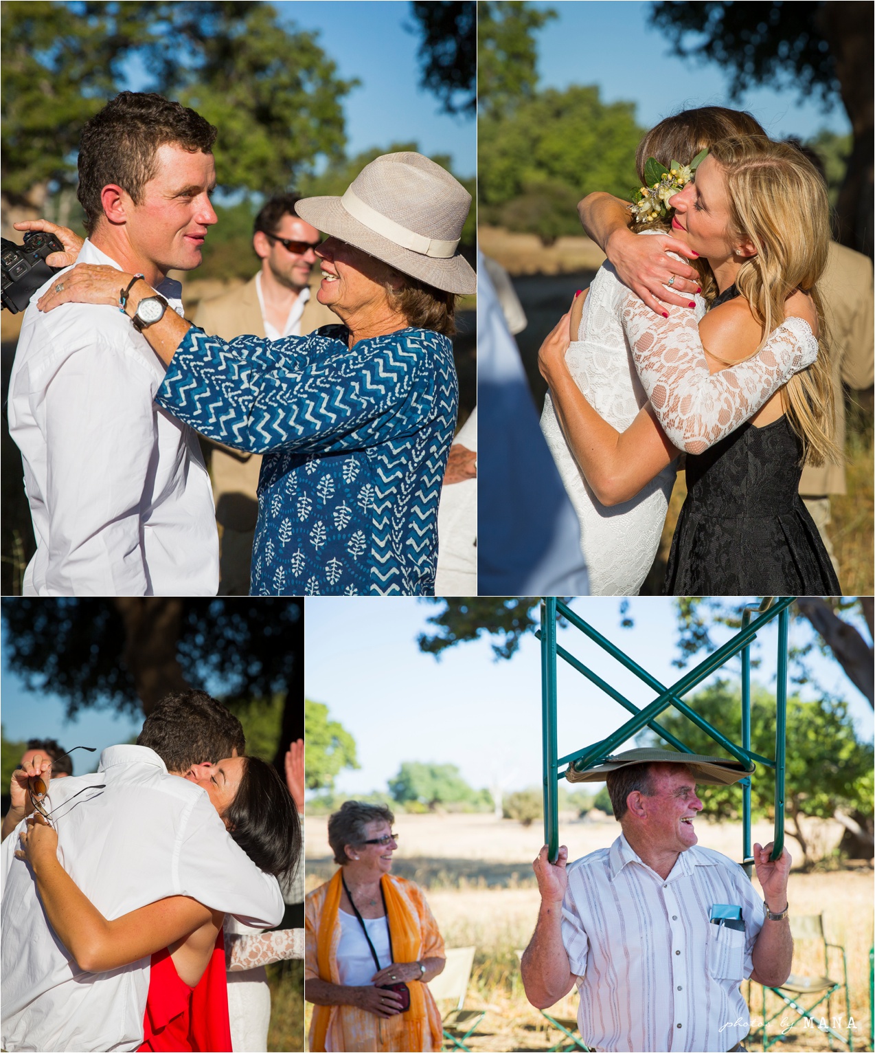 Candice and Reilly's Mana Pools bush wedding, Zimbabwe, Africa.