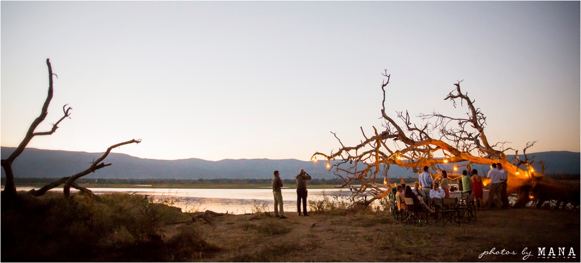 Candice and Reilly's Mana Pools bush wedding, Zimbabwe, Africa.