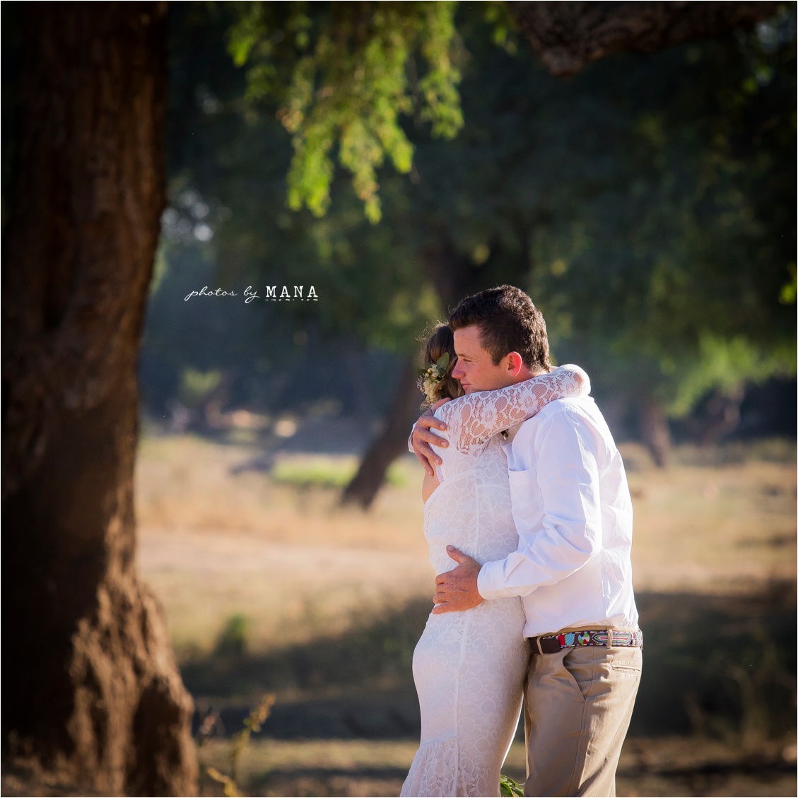 Candice and Reilly's Mana Pools bush wedding, Zimbabwe, Africa.