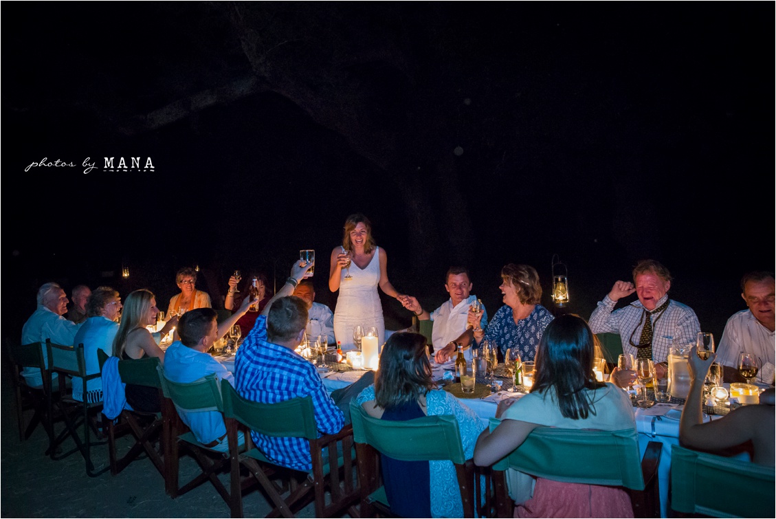 Candice and Reilly's Mana Pools bush wedding, Zimbabwe, Africa.