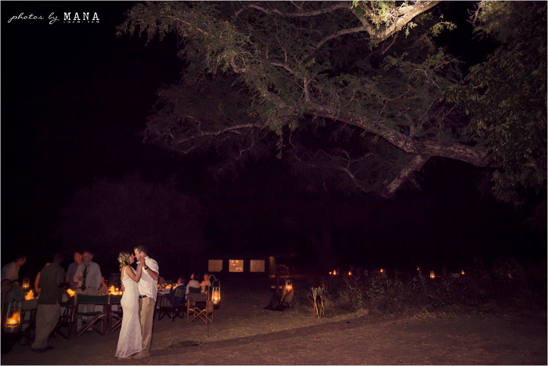 Candice and Reilly's Mana Pools bush wedding, Zimbabwe, Africa.