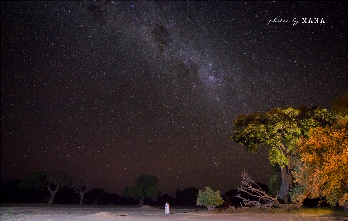Candice and Reilly's Mana Pools bush wedding, Zimbabwe, Africa.