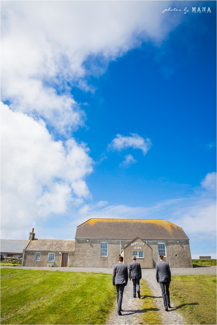 Destination wedding photographs Orkney Islands, Scotland, UK by natural wedding photographer Mana Meadows of Photos by Mana.