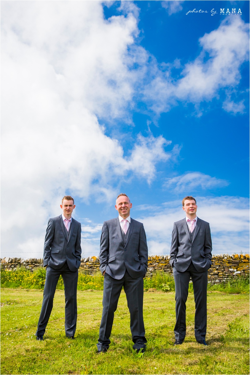 Destination wedding photographs Orkney Islands, Scotland, UK by natural wedding photographer Mana Meadows of Photos by Mana.