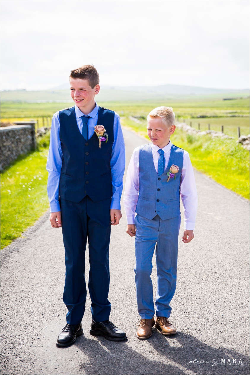 Destination wedding photographs Orkney Islands, Scotland, UK by natural wedding photographer Mana Meadows of Photos by Mana.
