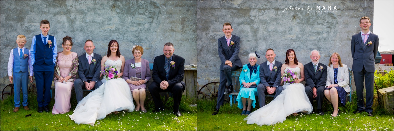 Destination wedding photographs Orkney Islands, Scotland, UK by natural wedding photographer Mana Meadows of Photos by Mana.