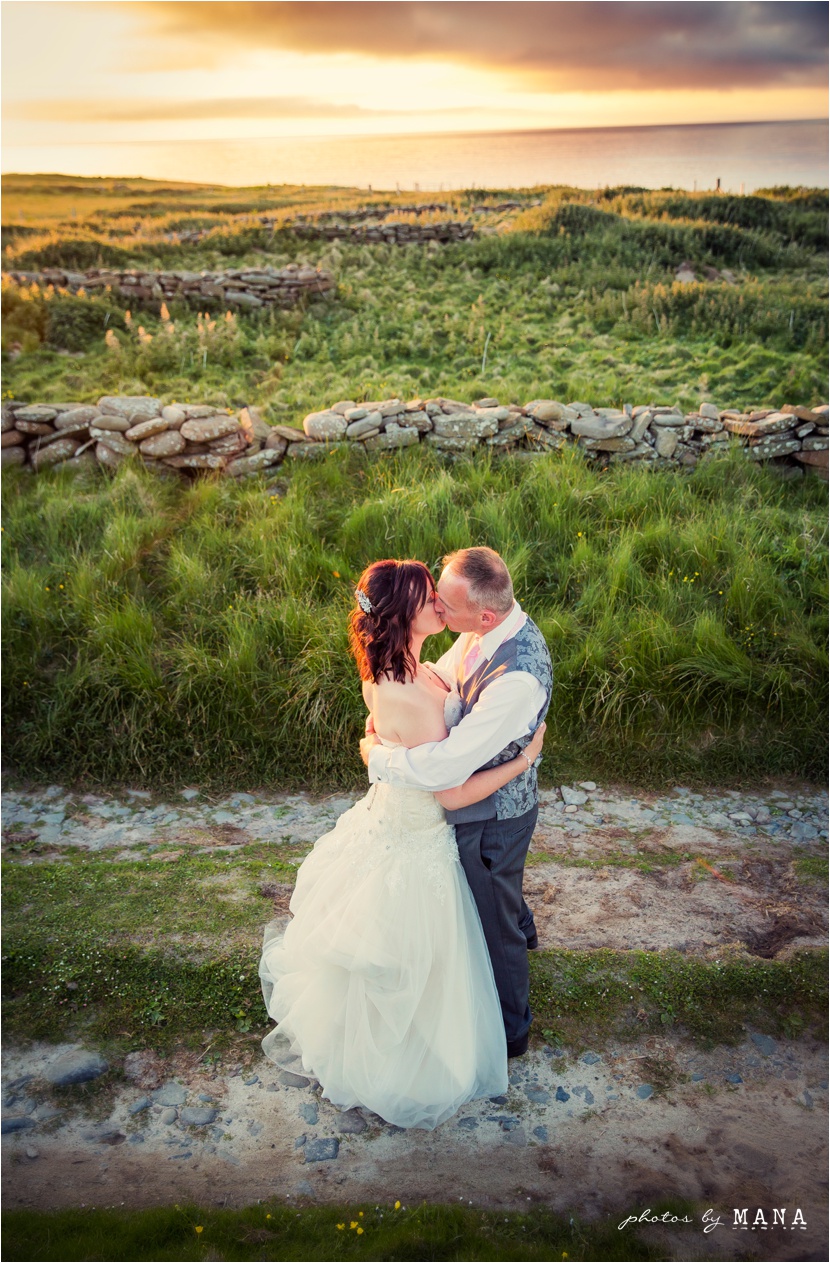 Destination wedding photographs Orkney Islands, Scotland, UK by natural wedding photographer Mana Meadows of Photos by Mana.