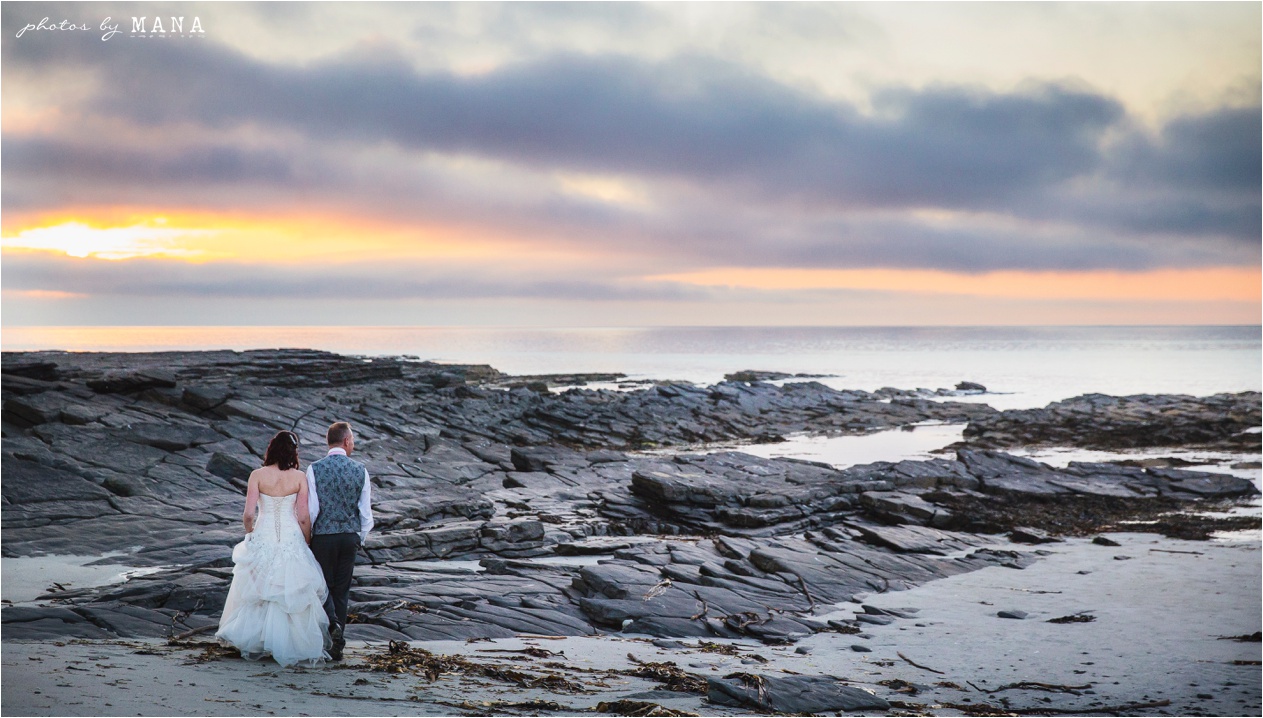 Destination wedding photographs Orkney Islands, Scotland, UK by natural wedding photographer Mana Meadows of Photos by Mana.