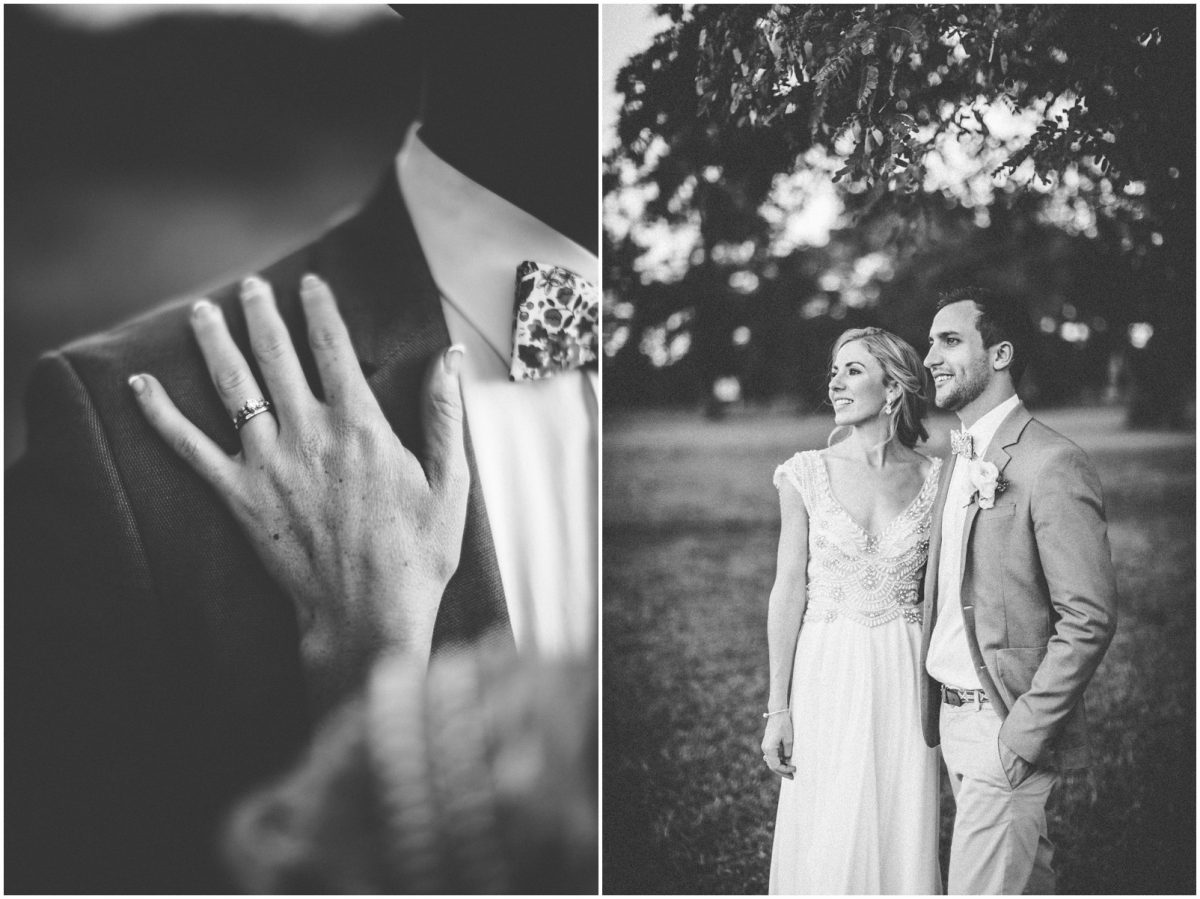 Steph and Max's garden wedding in Bulawayo, Zimbabwe with bride and groom shoot in open wild bush and scrubland near their home.