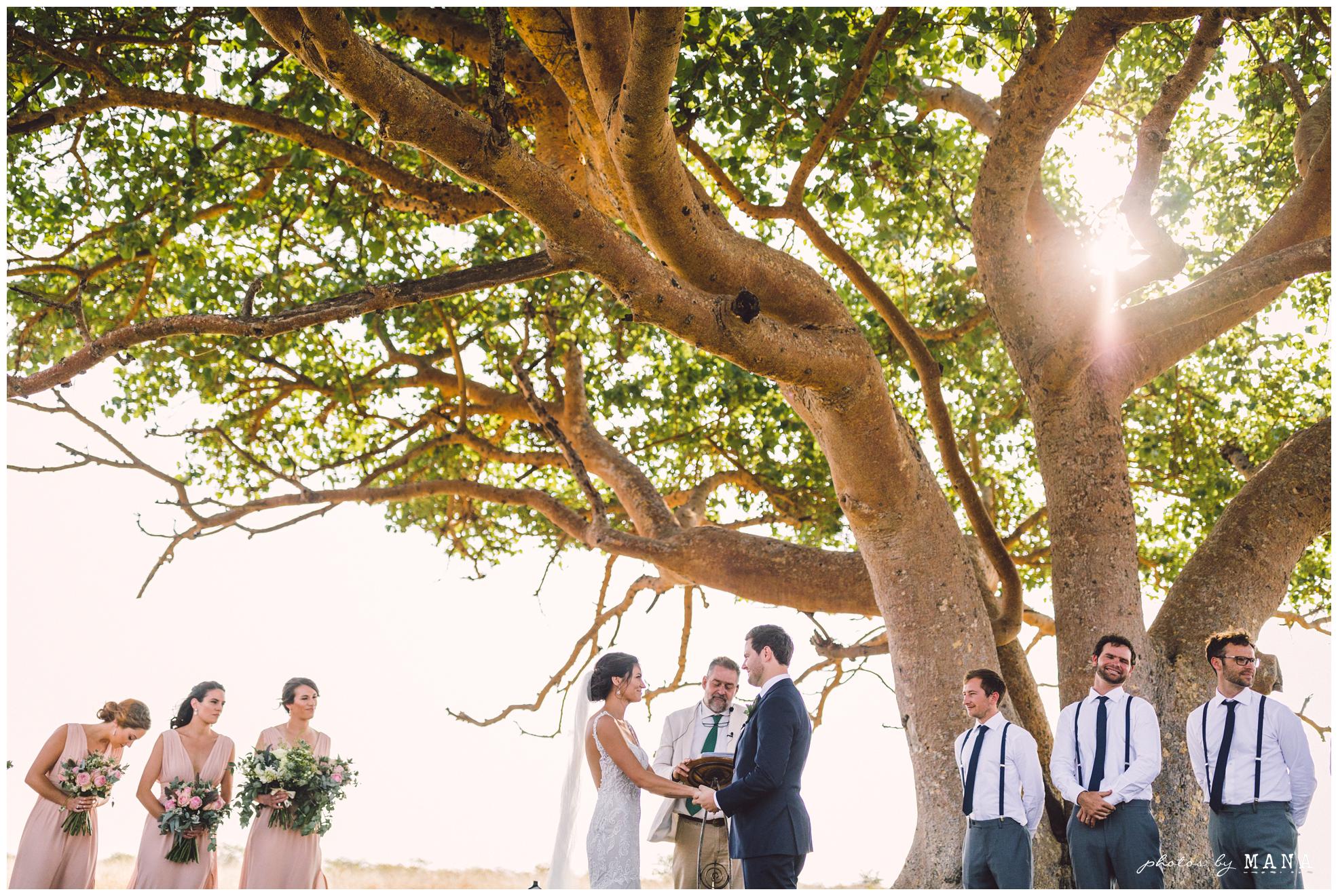 Paige and Judah’s African destination safari bush wedding at Chengeta in Zimbabwe.