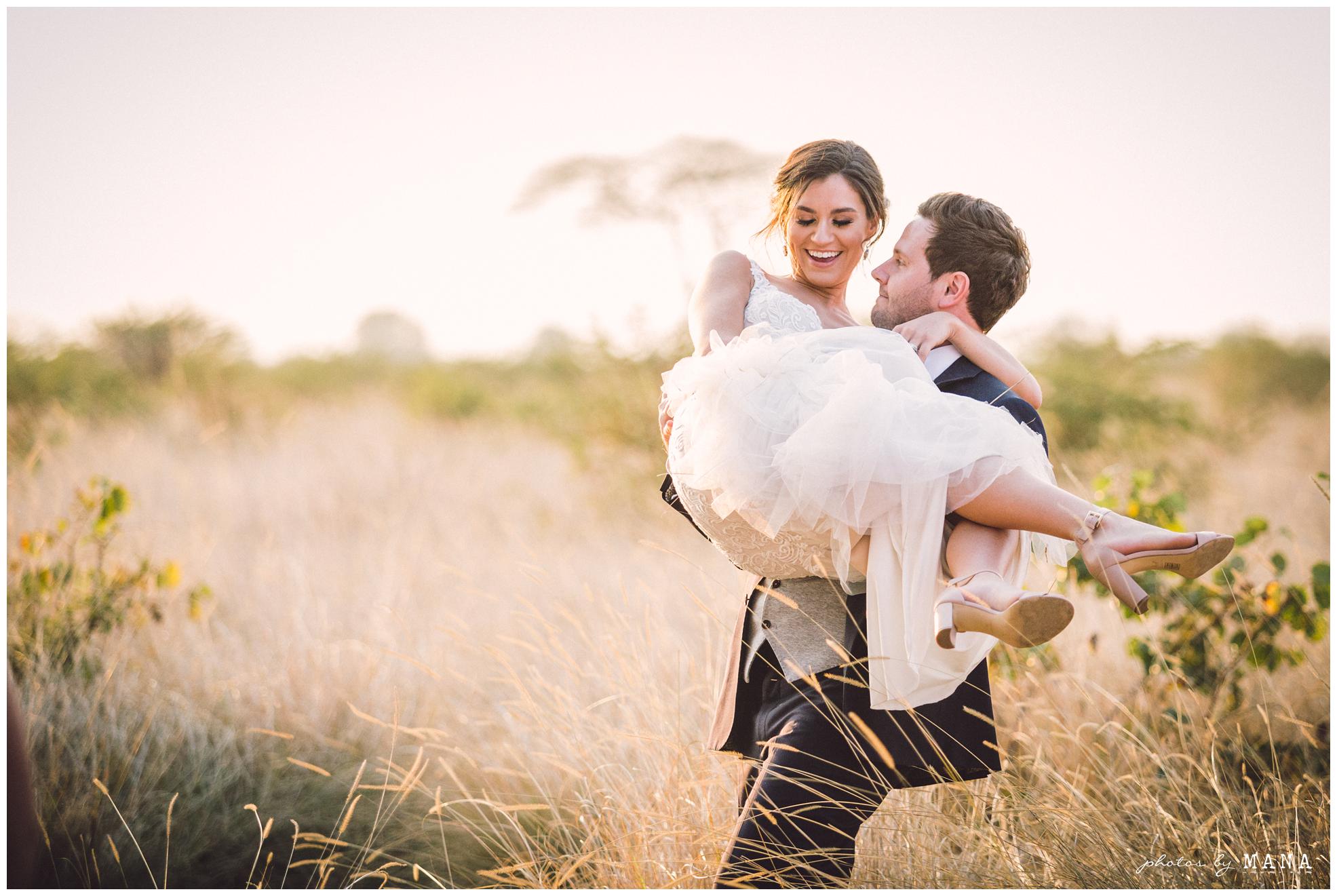 Paige and Judah’s African destination safari bush wedding at Chengeta in Zimbabwe.