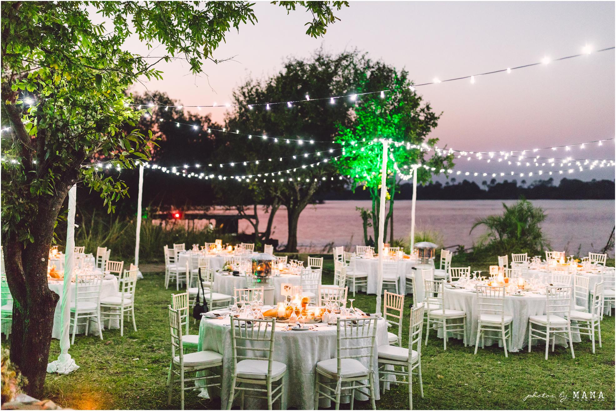 African safari wedding on the banks of the Zambezi River in Victoria Falls, Zimbabwe. Wedding planning by Vic Falls Occasions. Photography by Photos by Mana.