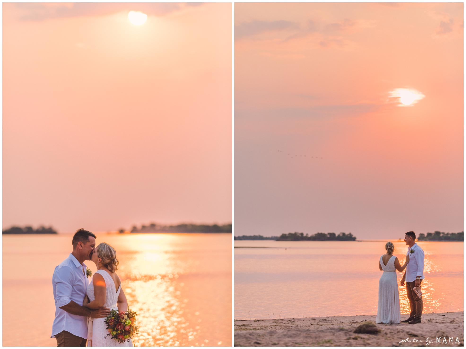 African destination safari bush wedding at Spurwing Island, Lake Kariba, Zimbabwe