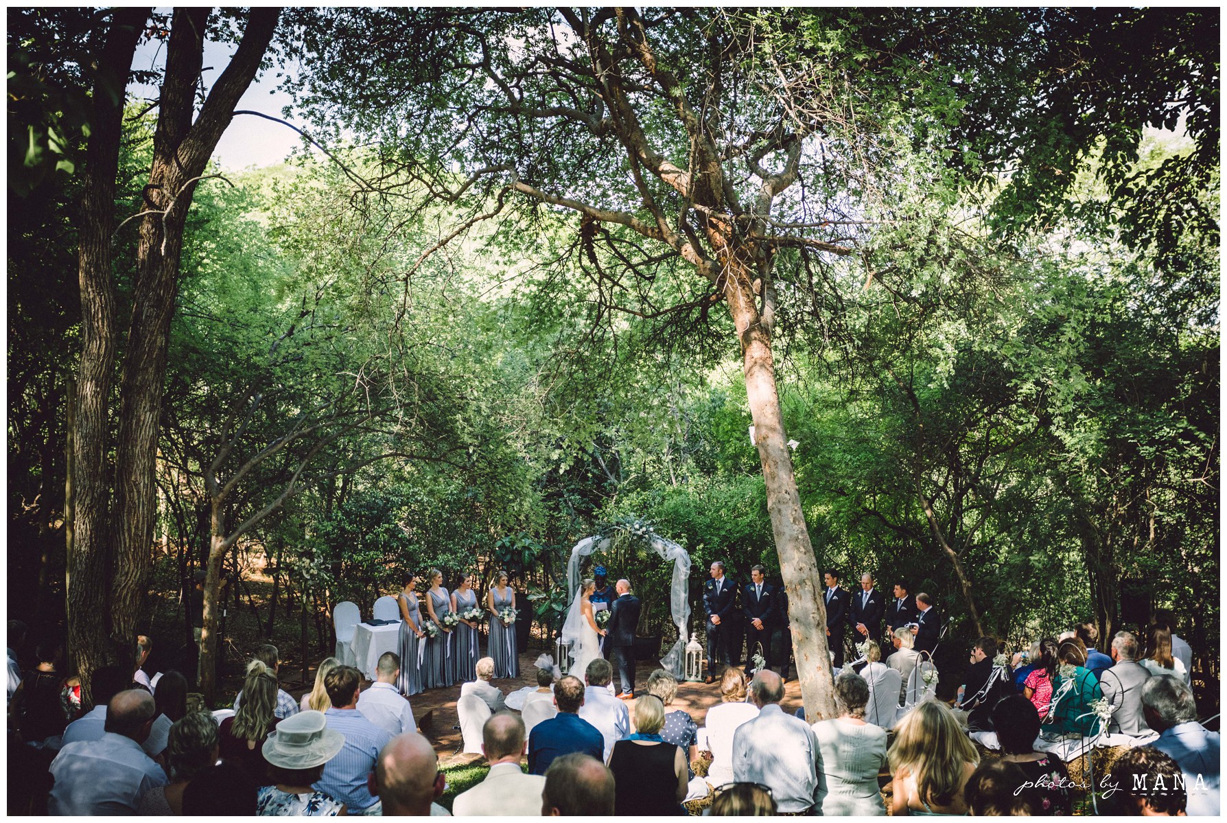 Destination safari bush wedding at Victoria Falls Safari Lodge in Victoria Falls, Zimbabwe, Africa. Destination safari wedding photograhy by Mana Meadows.