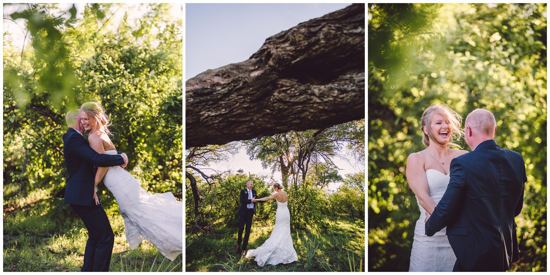 African safari wedding on the banks of the Zambezi River in Victoria Falls, Zimbabwe. Photography by Photos by Mana.
