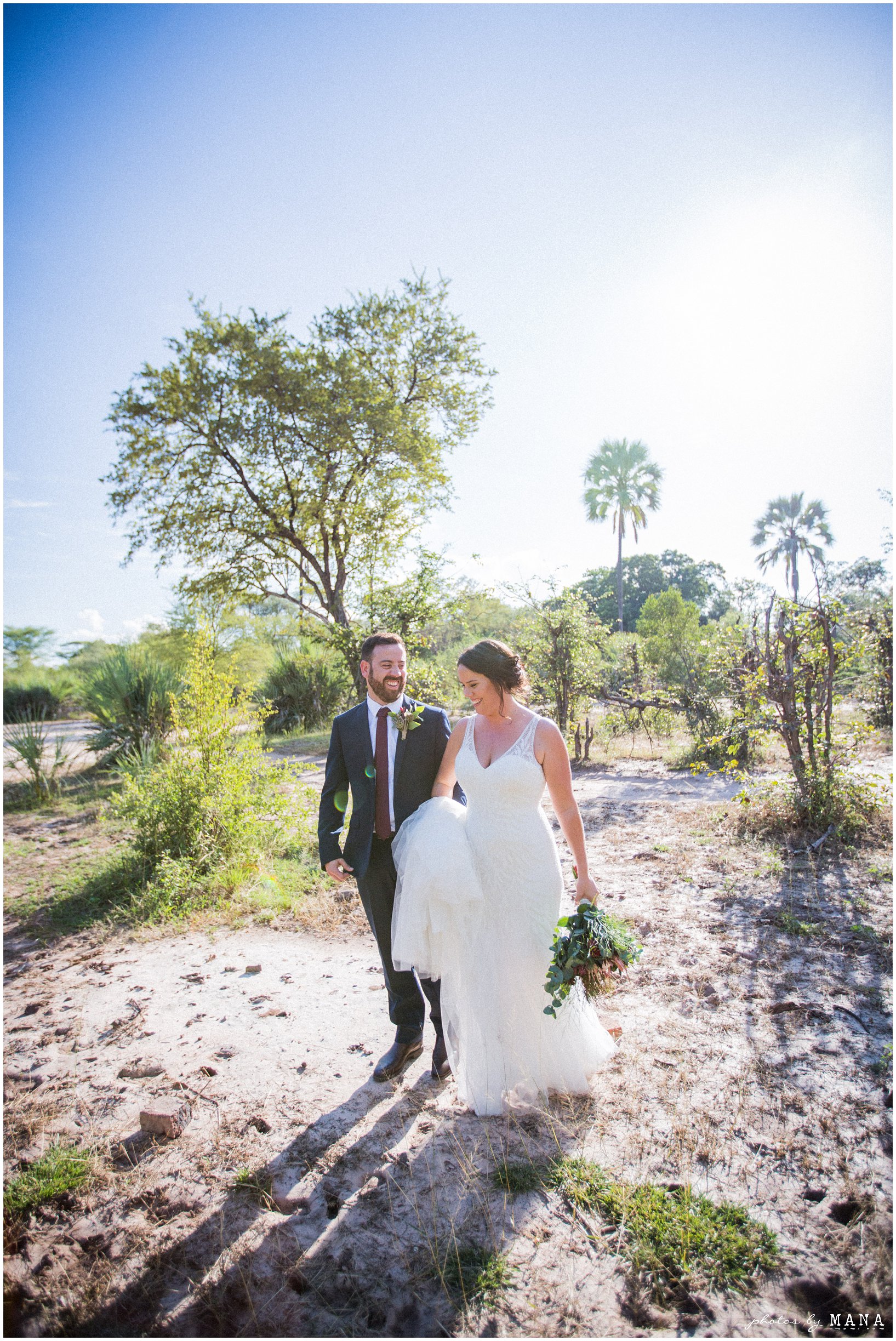Penny and Michael’s Victoria Falls Safari Destination wedding on the Zambezi river.
