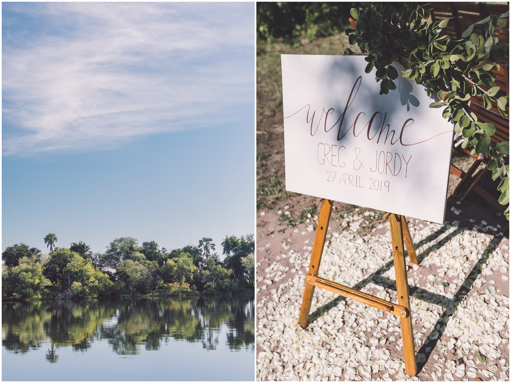Zambezi River Safari Destination Wedding and Green Eco Wedding in Africa