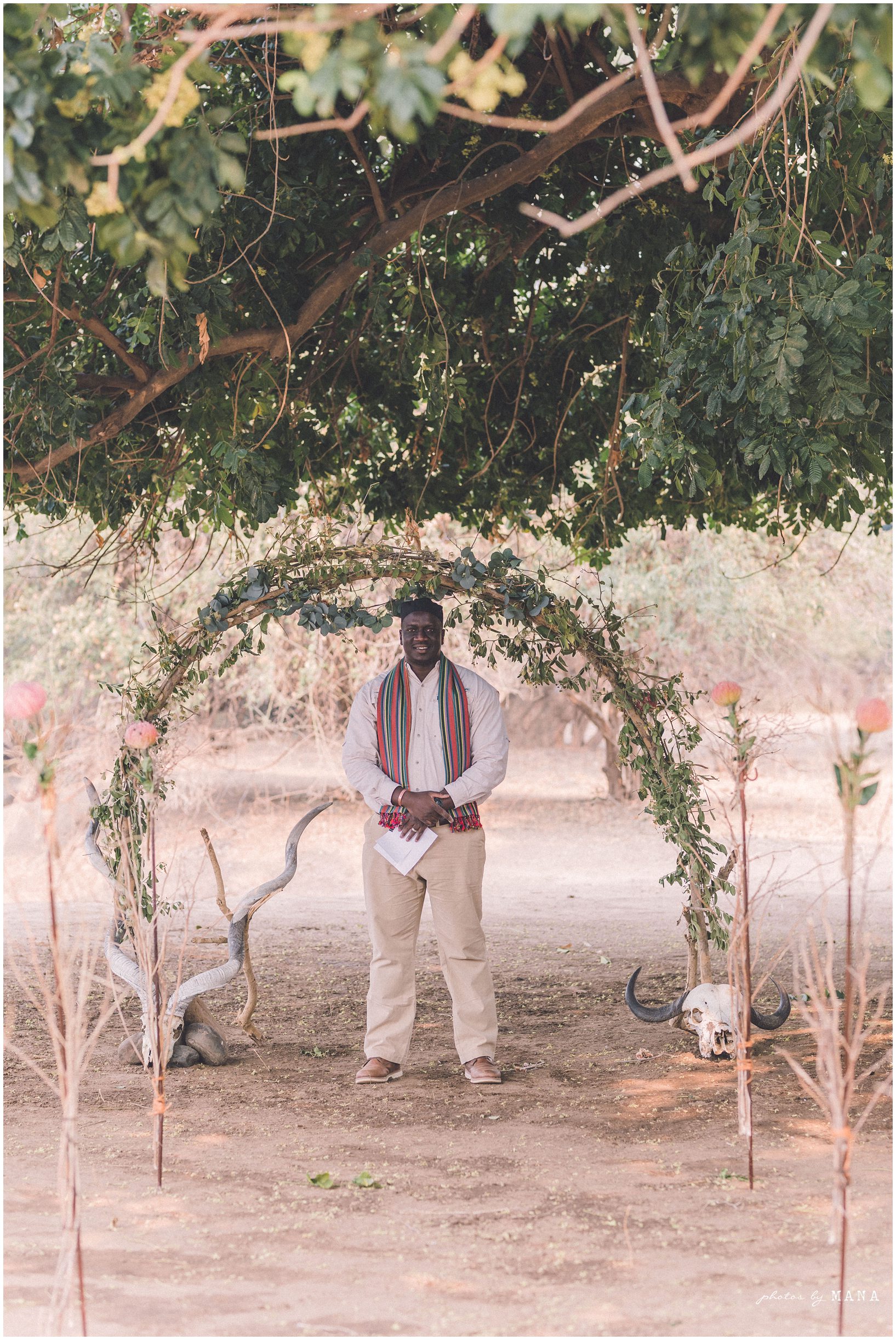 Casey and Jake’s safari elopement at Time and Tide’s Chongwe Camp in Lower Zambezi National Park, Zambia, Africa.