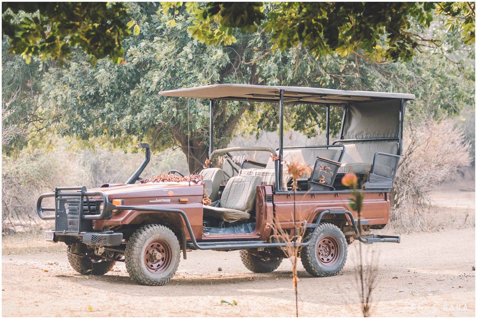 Casey and Jake’s safari elopement at Time and Tide’s Chongwe Camp in Lower Zambezi National Park, Zambia, Africa.