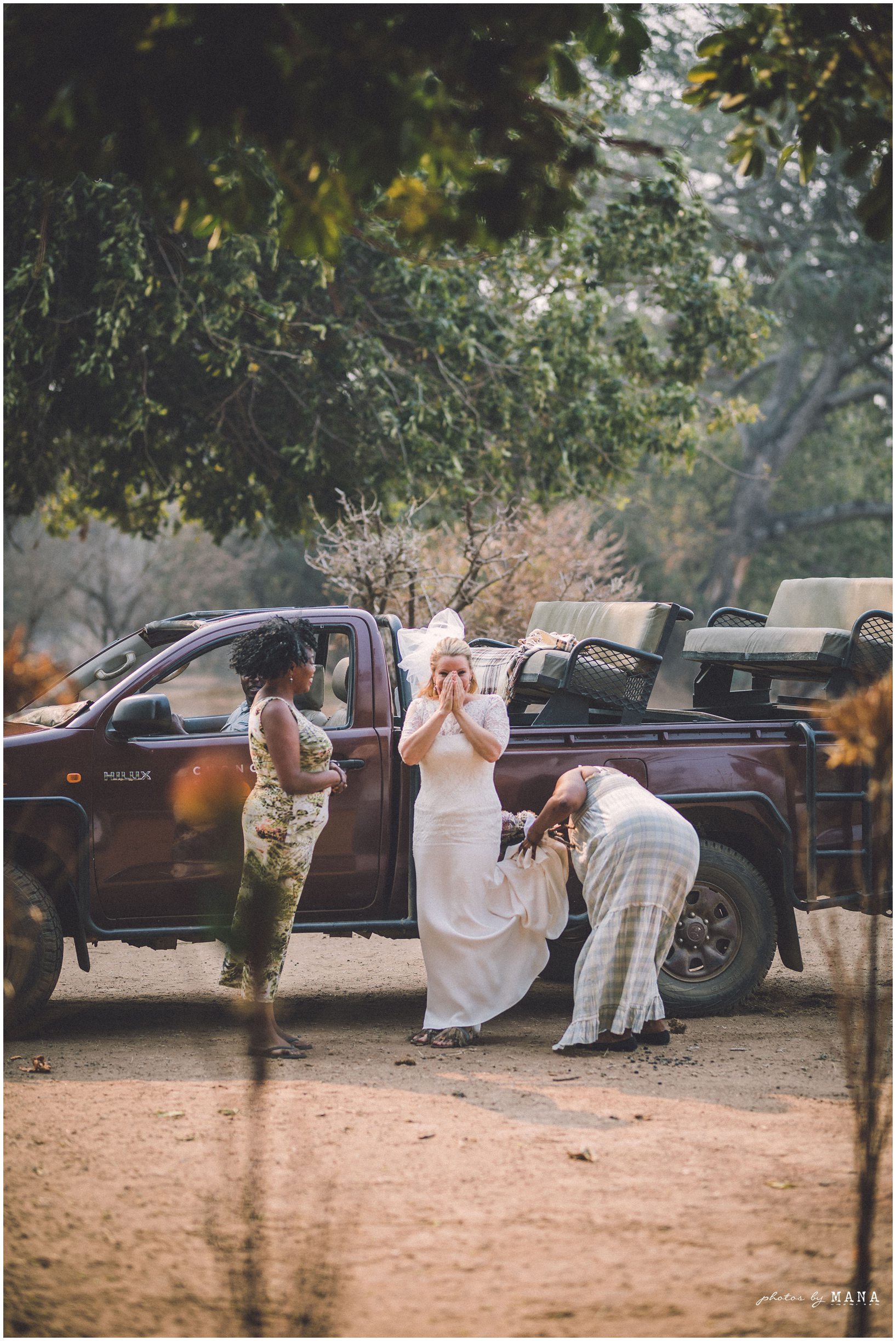 Casey and Jake’s safari elopement at Time and Tide’s Chongwe Camp in Lower Zambezi National Park, Zambia, Africa.