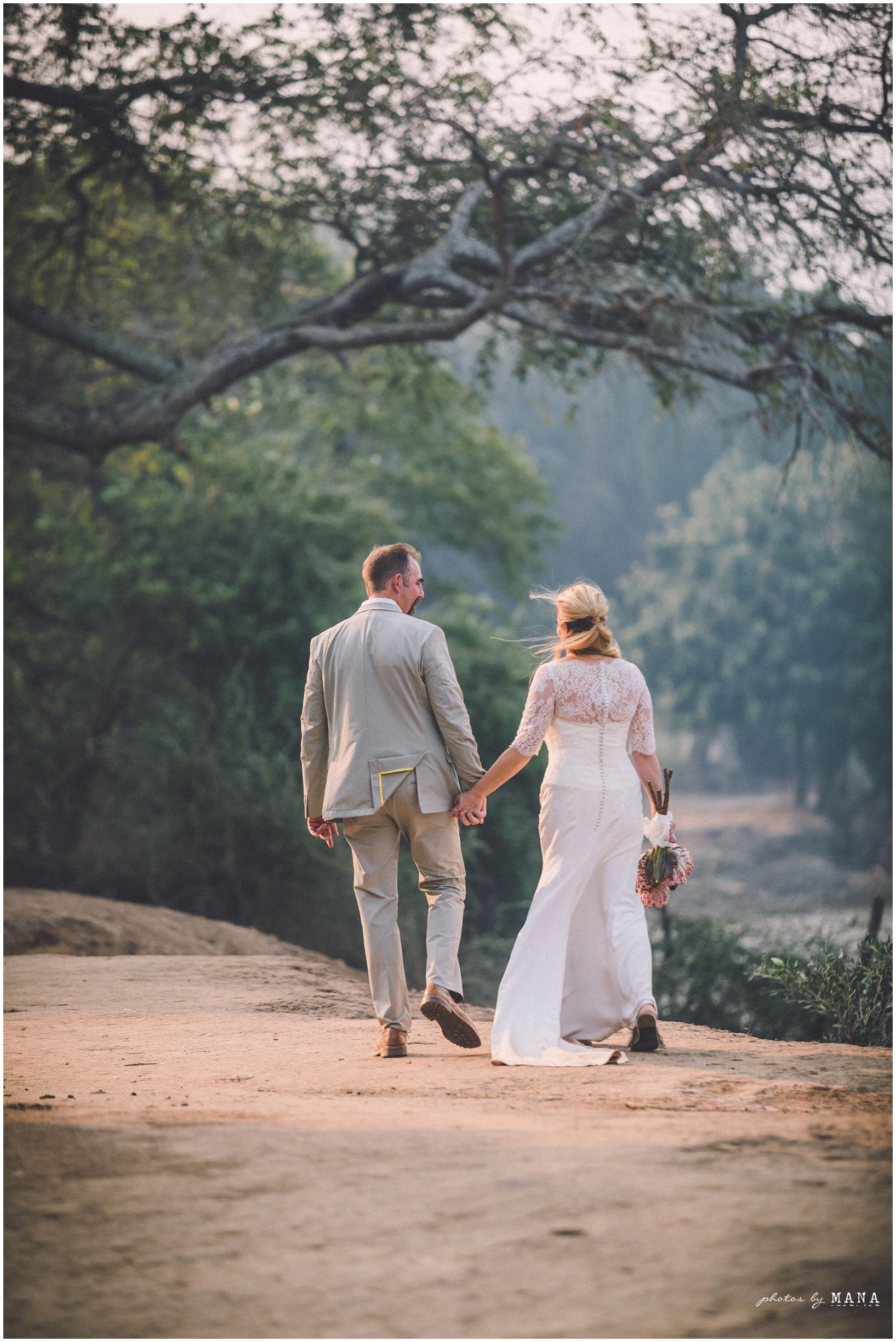 Casey and Jake’s safari elopement at Time and Tide’s Chongwe Camp in Lower Zambezi National Park, Zambia, Africa.