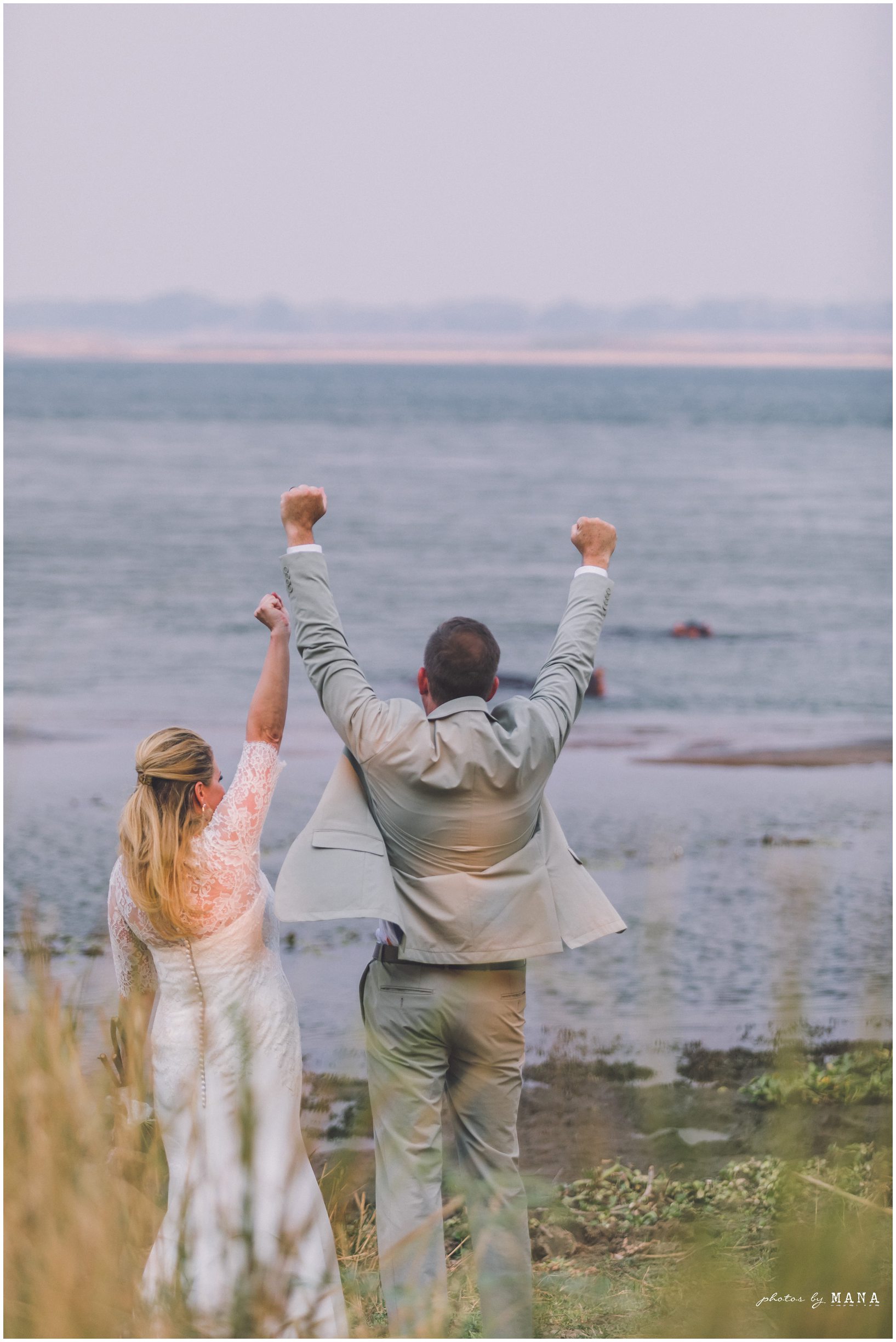 Casey and Jake’s safari elopement at Time and Tide’s Chongwe Camp in Lower Zambezi National Park, Zambia, Africa.