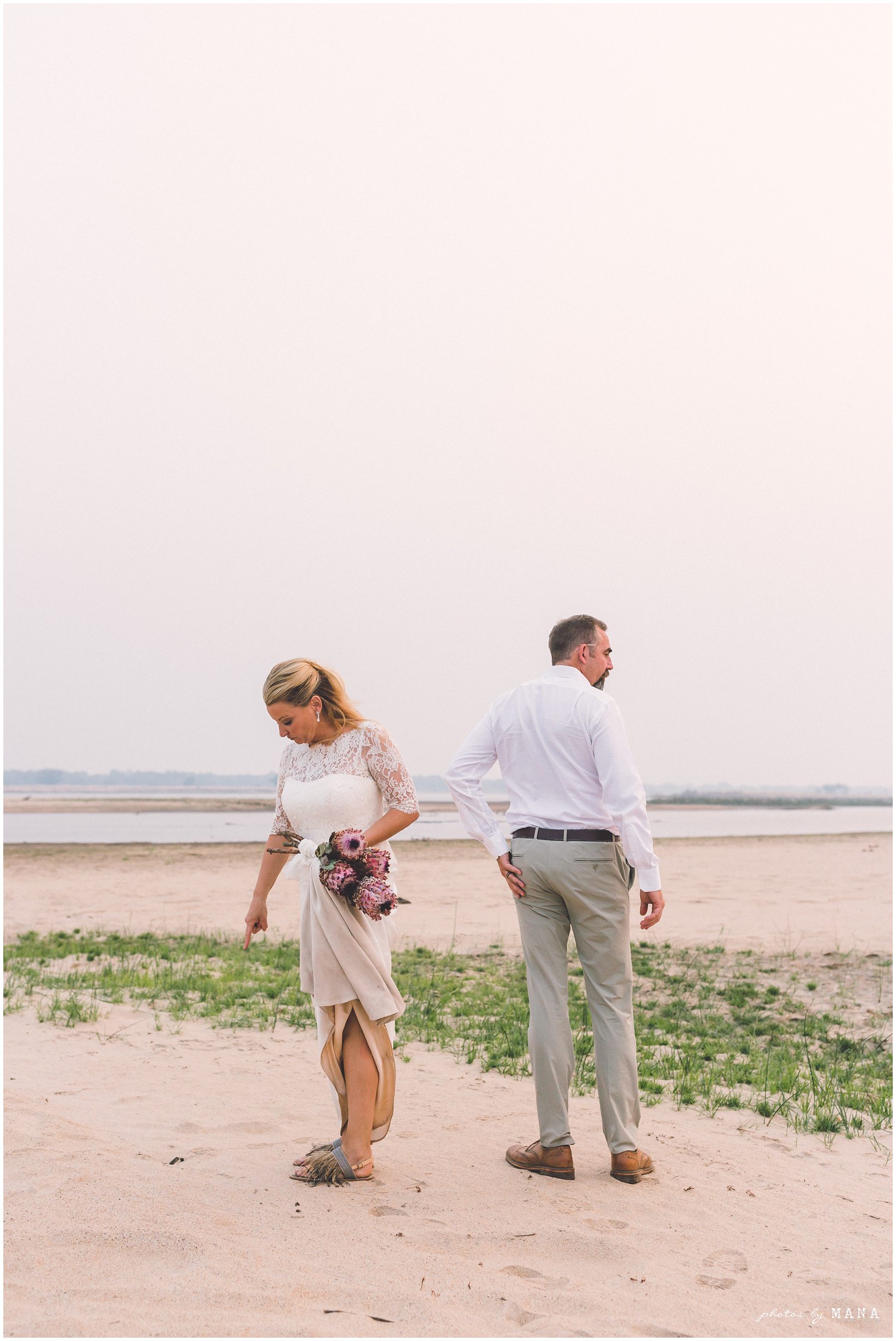 Casey and Jake’s safari elopement at Time and Tide’s Chongwe Camp in Lower Zambezi National Park, Zambia, Africa.