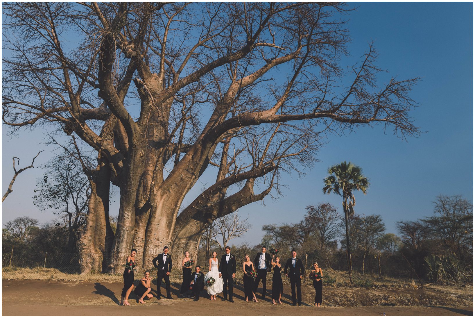 African safari wedding on the banks of the Zambezi River in Victoria Falls, Zimbabwe. Photography by Photos by Mana.